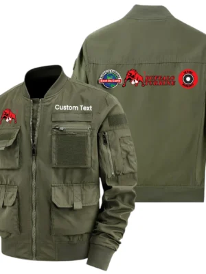 Buffalo Turbine Exclusive Logo Jacket x Baseball Collar Style Multiple Pockets Men’s Hiking Outdoor Jacket Custom Name HIHI200325Y40JCXBUT