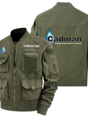 Cadman Power Exclusive Logo Jacket x Baseball Collar Style Multiple Pockets Men’s Hiking Outdoor Jacket Custom Name HIHI200325Y40JCXCPE