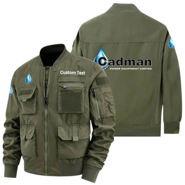 Cadman Power Exclusive Logo Jacket x Baseball Collar Style Multiple Pockets Men’s Hiking Outdoor Jacket Custom Name HIHI200325Y40JCXCPE