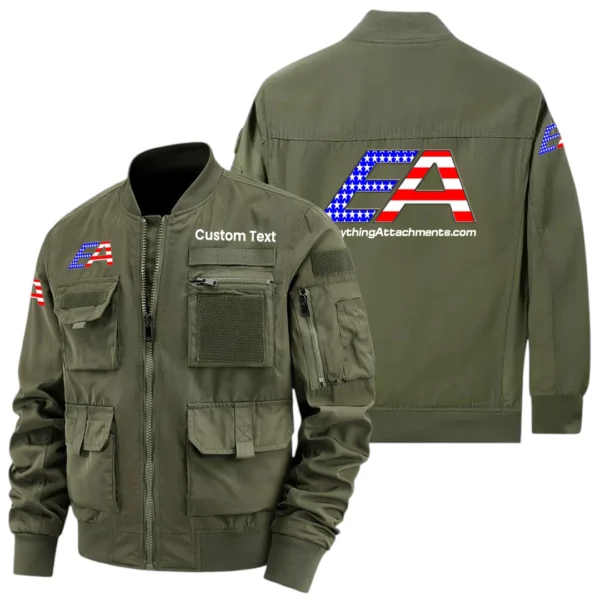 Everything Attachments Exclusive Logo Jacket x Baseball Collar Style Multiple Pockets Men’s Hiking Outdoor Jacket Custom Name HIHI200325Y40JCXEVA