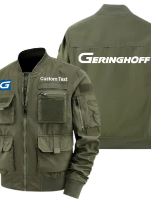 Geringhoff Exclusive Logo Jacket x Baseball Collar Style Multiple Pockets Men’s Hiking Outdoor Jacket Custom Name HIHI200325Y40JCXGER