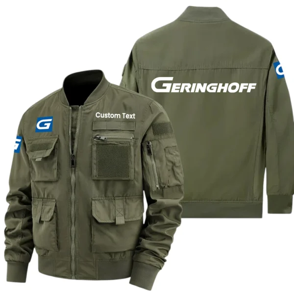 Geringhoff Exclusive Logo Jacket x Baseball Collar Style Multiple Pockets Men’s Hiking Outdoor Jacket Custom Name HIHI200325Y40JCXGER