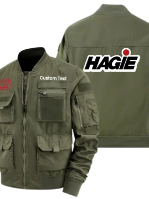 Hagie Exclusive Logo Jacket x Baseball Collar Style Multiple Pockets Men’s Hiking Outdoor Jacket Custom Name HIHI200325Y40JCXHAG