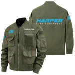 Harper Turf Equipment Exclusive Logo Jacket x Baseball Collar Style Multiple Pockets Men’s Hiking Outdoor Jacket Custom Name HIHI200325Y40JCXHTE