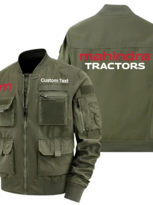 Mahindra Tractor Exclusive Logo Jacket x Baseball Collar Style Multiple Pockets Men’s Hiking Outdoor Jacket Custom Name HIHI200325Y40JCXMAT