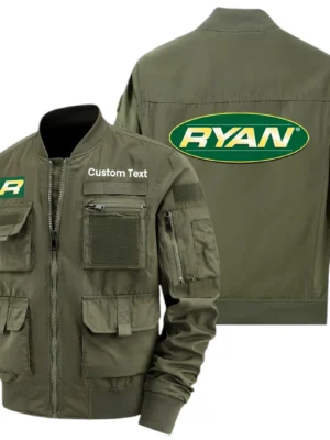 Ryan Turf Renovation Exclusive Logo Jacket x Baseball Collar Style Multiple Pockets Men’s Hiking Outdoor Jacket Custom Name HIHI200325Y40JCXRTR