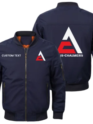 Allis Chalmers Exclusive Logo Men Bomber Jacket Windproof Coat Multi Pockets, Custom Name HIDI280325Y51BJ2ALC