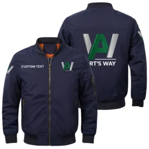 Art's Way Exclusive Logo Men Bomber Jacket Windproof Coat Multi Pockets, Custom Name HIDI280325Y51BJ2AWM