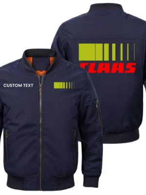 CLAAS Exclusive Logo Men Bomber Jacket Windproof Coat Multi Pockets, Custom Name HIDI280325Y51BJ2CLA