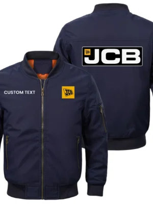 JCB Exclusive Logo Men Bomber Jacket Windproof Coat Multi Pockets, Custom Name HIDI280325Y51BJ2JCB
