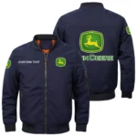 John Deere Exclusive Logo Men Bomber Jacket Windproof Coat Multi Pockets, Custom Name HIDI280325Y51BJ2JDE