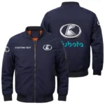 Kubota Exclusive Logo Men Bomber Jacket Windproof Coat Multi Pockets, Custom Name HIDI280325Y51BJ2KTC