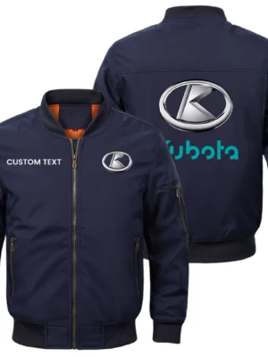 Kubota Exclusive Logo Men Bomber Jacket Windproof Coat Multi Pockets, Custom Name HIDI280325Y51BJ2KTC