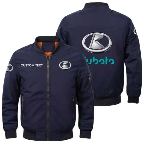 Kubota Exclusive Logo Men Bomber Jacket Windproof Coat Multi Pockets, Custom Name HIDI280325Y51BJ2KTC