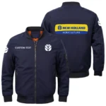 New Holland Exclusive Logo Men Bomber Jacket Windproof Coat Multi Pockets, Custom Name HIDI280325Y51BJ2NHL