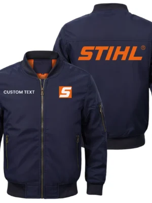 Stihl Exclusive Logo Men Bomber Jacket Windproof Coat Multi Pockets, Custom Name HIDI280325Y51BJ2STL