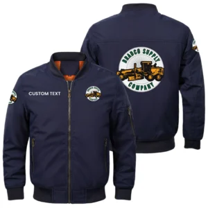 Bradco Supply Exclusive Logo Men Bomber Jacket Windproof Coat Multi Pockets, Custom Name HIDI290325Y51BJ2BAS