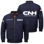 CNH Industrial Exclusive Logo Men Bomber Jacket Windproof Coat Multi Pockets, Custom Name HIDI290325Y51BJ2CNI