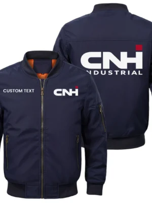 CNH Industrial Exclusive Logo Men Bomber Jacket Windproof Coat Multi Pockets, Custom Name HIDI290325Y51BJ2CNI