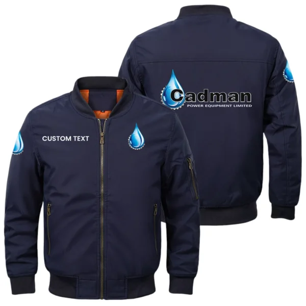 Cadman Power Equipment Exclusive Logo Men Bomber Jacket Windproof Coat Multi Pockets, Custom Name HIDI290325Y51BJ2CPE