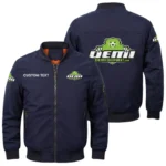 DEMI Exclusive Logo Men Bomber Jacket Windproof Coat Multi Pockets, Custom Name HIDI290325Y51BJ2DEM