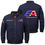 Everything Attachments Exclusive Logo Men Bomber Jacket Windproof Coat Multi Pockets, Custom Name HIDI290325Y51BJ2EVA