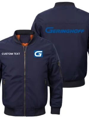 Geringhoff Exclusive Logo Men Bomber Jacket Windproof Coat Multi Pockets, Custom Name HIDI290325Y51BJ2GER
