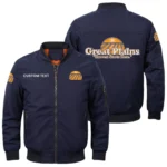 Great Plains Exclusive Logo Men Bomber Jacket Windproof Coat Multi Pockets, Custom Name HIDI290325Y51BJ2GPM