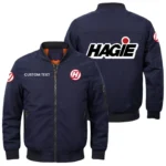 Hagie Exclusive Logo Men Bomber Jacket Windproof Coat Multi Pockets, Custom Name HIDI290325Y51BJ2HAG
