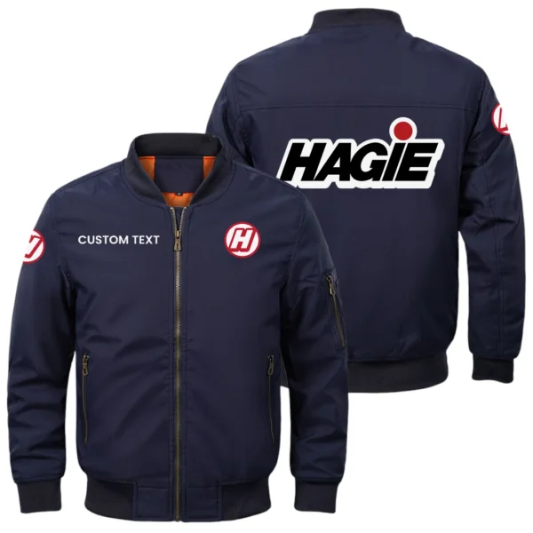 Hagie Exclusive Logo Men Bomber Jacket Windproof Coat Multi Pockets, Custom Name HIDI290325Y51BJ2HAG