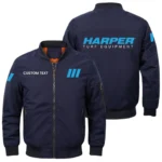 Harper Turf Equipment Exclusive Logo Men Bomber Jacket Windproof Coat Multi Pockets, Custom Name HIDI290325Y51BJ2HTE