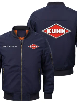 Kuhn Exclusive Logo Men Bomber Jacket Windproof Coat Multi Pockets, Custom Name HIDI290325Y51BJ2KNA