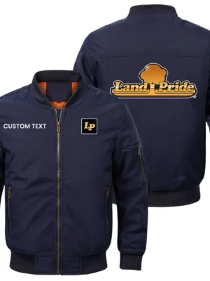 Land Pride Exclusive Logo Men Bomber Jacket Windproof Coat Multi Pockets, Custom Name HIDI290325Y51BJ2LAP