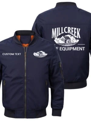 Millcreek Equipment Exclusive Logo Men Bomber Jacket Windproof Coat Multi Pockets, Custom Name HIDI290325Y51BJ2MIM