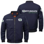 Orthman Exclusive Logo Men Bomber Jacket Windproof Coat Multi Pockets, Custom Name HIDI290325Y51BJ2ORM