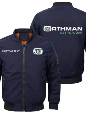 Orthman Exclusive Logo Men Bomber Jacket Windproof Coat Multi Pockets, Custom Name HIDI290325Y51BJ2ORM