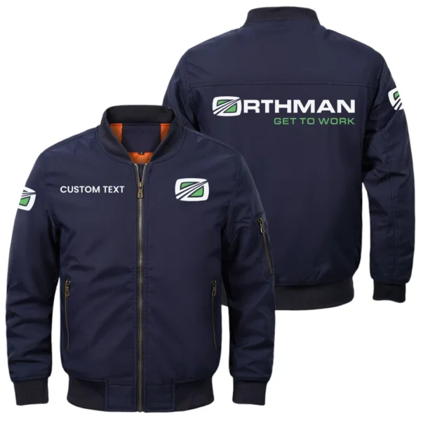 Orthman Exclusive Logo Men Bomber Jacket Windproof Coat Multi Pockets, Custom Name HIDI290325Y51BJ2ORM