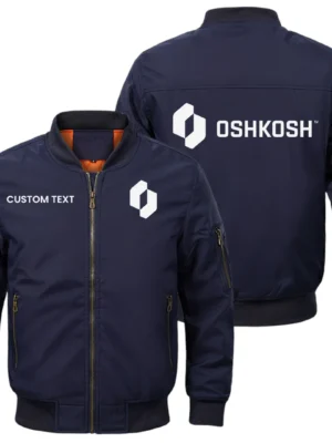 Oshkosh Exclusive Logo Men Bomber Jacket Windproof Coat Multi Pockets, Custom Name HIDI290325Y51BJ2OSC