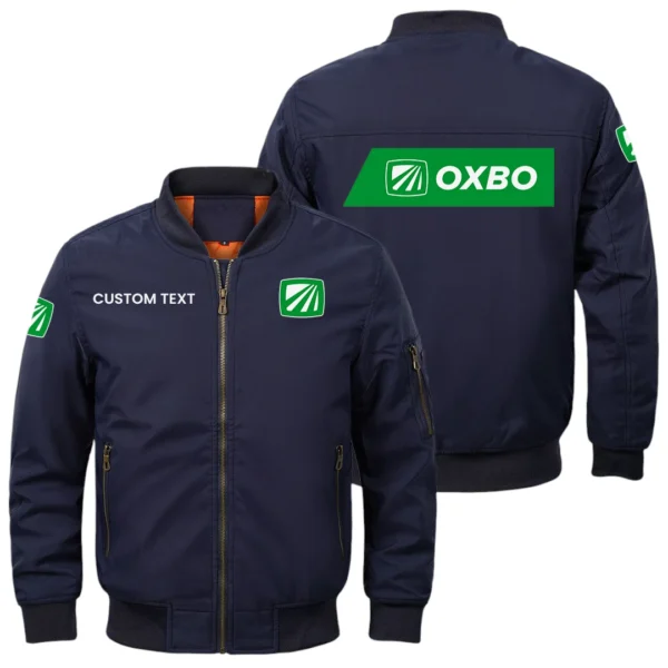 Oxbo Exclusive Logo Men Bomber Jacket Windproof Coat Multi Pockets, Custom Name HIDI290325Y51BJ2OXB