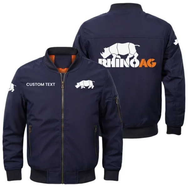 Rhino AG Exclusive Logo Men Bomber Jacket Windproof Coat Multi Pockets, Custom Name HIDI290325Y51BJ2RAG