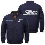 Seago International Exclusive Logo Men Bomber Jacket Windproof Coat Multi Pockets, Custom Name HIDI290325Y51BJ2SEI