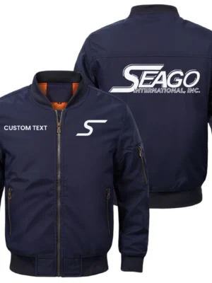 Seago International Exclusive Logo Men Bomber Jacket Windproof Coat Multi Pockets, Custom Name HIDI290325Y51BJ2SEI