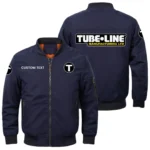 Tubeline Manufacturing Exclusive Logo Men Bomber Jacket Windproof Coat Multi Pockets, Custom Name HIDI290325Y51BJ2TUM