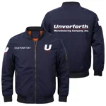 Unverferth Manufacturing Exclusive Logo Men Bomber Jacket Windproof Coat Multi Pockets, Custom Name HIDI290325Y51BJ2UNM