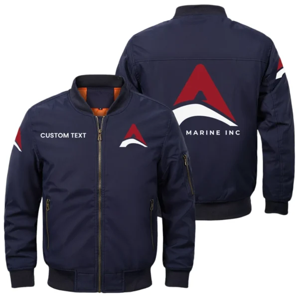 Apex Marine Exclusive Logo Men Bomber Jacket Windproof Coat Multi Pockets, Custom Name HIDI310325Y51BJ2APM
