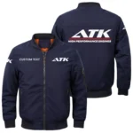 ATK MARINE Exclusive Logo Men Bomber Jacket Windproof Coat Multi Pockets, Custom Name HIDI310325Y51BJ2ATK