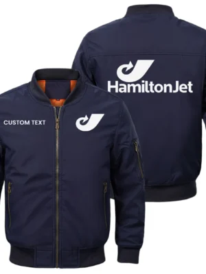 HamiltonJet Exclusive Logo Men Bomber Jacket Windproof Coat Multi Pockets, Custom Name HIDI310325Y51BJ2HAJ