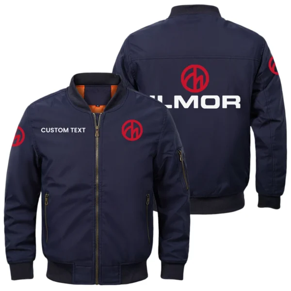 Ilmor Marine Exclusive Logo Men Bomber Jacket Windproof Coat Multi Pockets, Custom Name HIDI310325Y51BJ2ILM