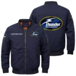 Thunder Marine Exclusive Logo Men Bomber Jacket Windproof Coat Multi Pockets, Custom Name HIDI310325Y51BJ2THM