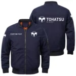 Tohatsu Exclusive Logo Men Bomber Jacket Windproof Coat Multi Pockets, Custom Name HIDI310325Y51BJ2TOH